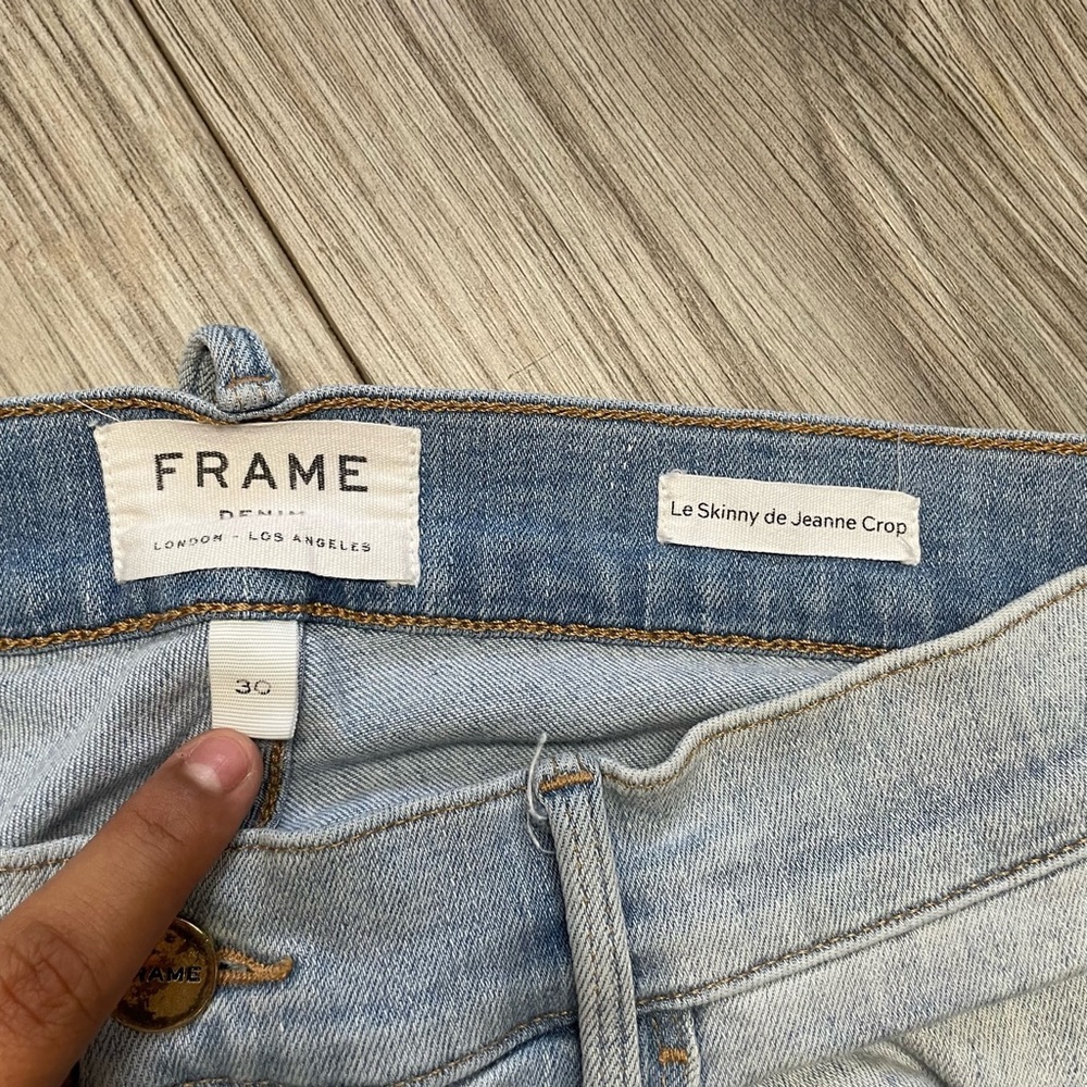 FRAME Le Skinny de Jeanne Crop Jeans sz 30 - Picture 6 of 7